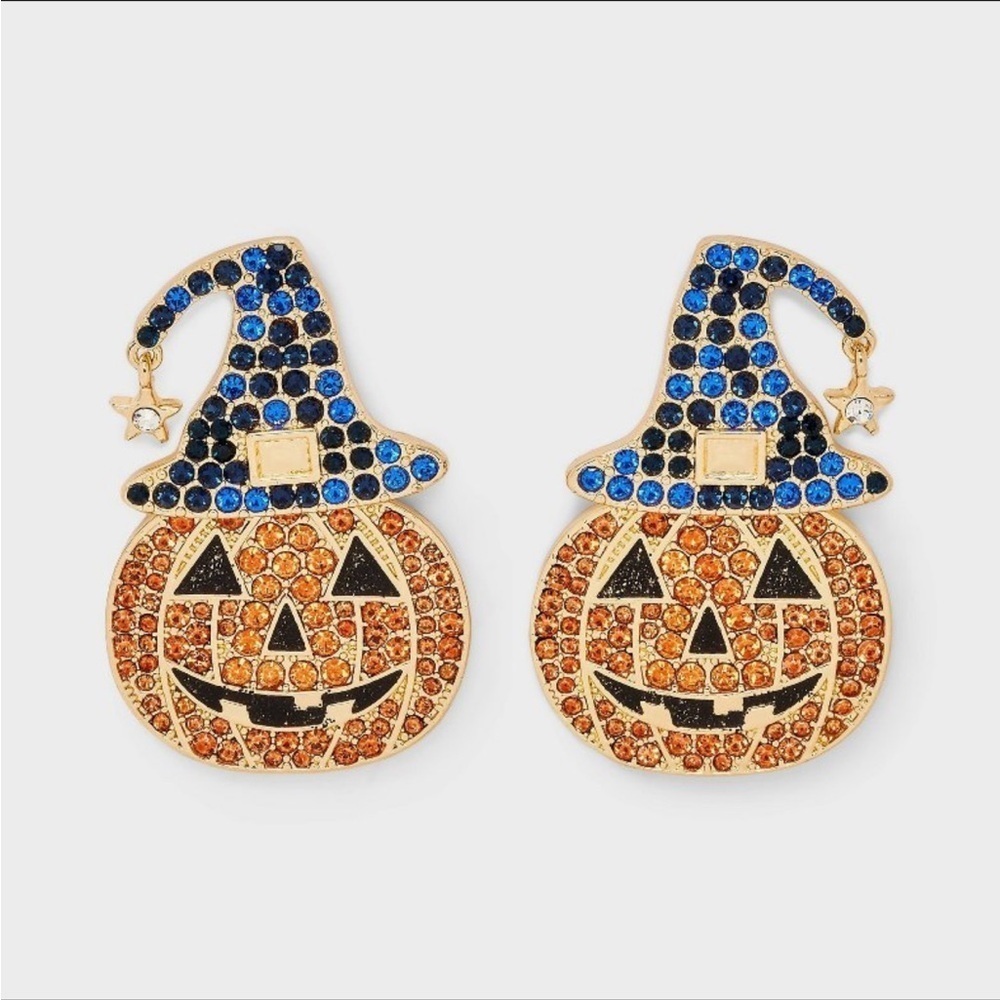 Sugarfix by BaubleBar Wicked Cute pumpkin earrings NWT